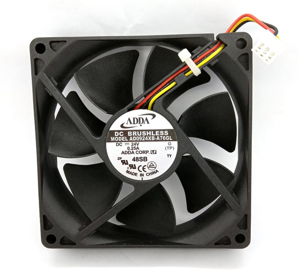 New Original ADDA AD0924XB-A76GL DC24V 0.25A 90x90x25MM 3Lines Computer cooling fan