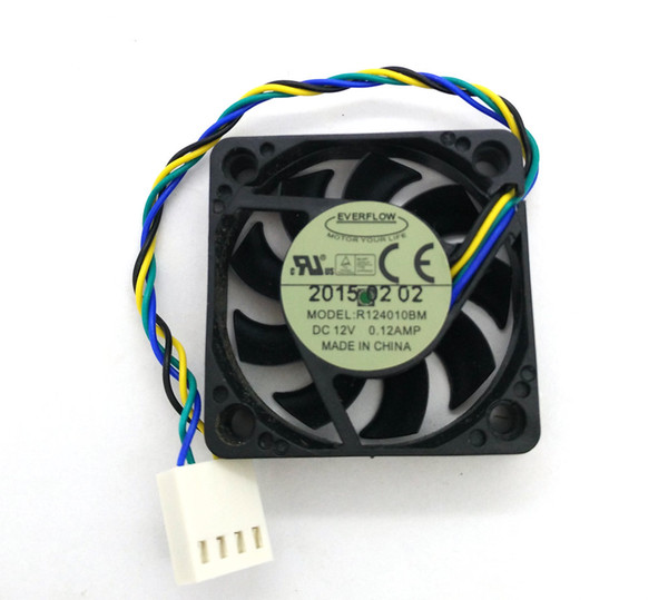 New Original EVERFLOW R124010BM DC12V 0.12A Ball Bearing 40x40x10MM Computer cooling fan