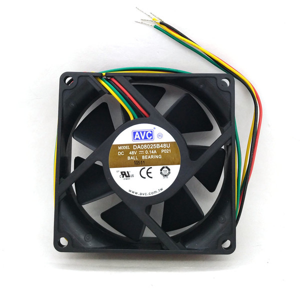 New Original AVC DA08025B48U DC48V 0.14A 80x80x25MM 8cm 4Lines Inverter cooling fan