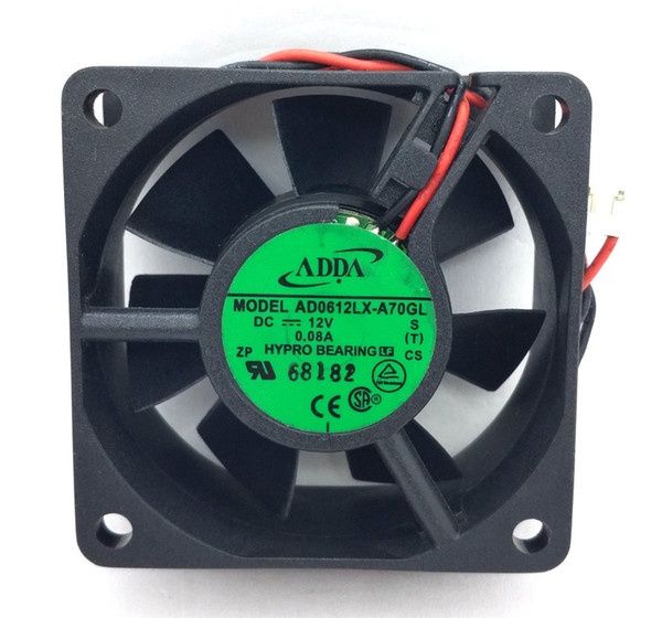 New Original ADDA AD0612LX-A70GL DC12V 0.08A 60*60*25MM 6cm Mute Cooling fan