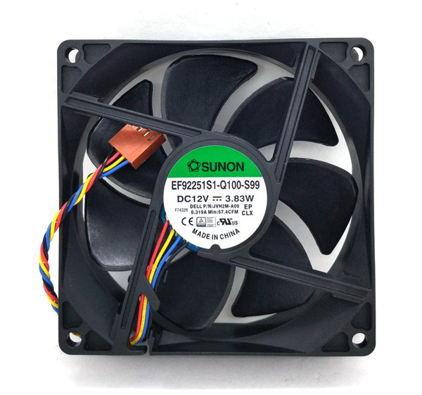 New Original SUNON EF92251S1-Q100-S99 DC12V 3.83W JVH2M-A00 92*92*25MM 9cm Computer CPU Cooling Fan