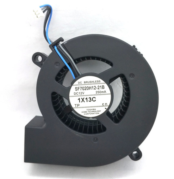 New Original SF7020H12-21B 12V 250mA 70*20MM Projector Blower cooling fan