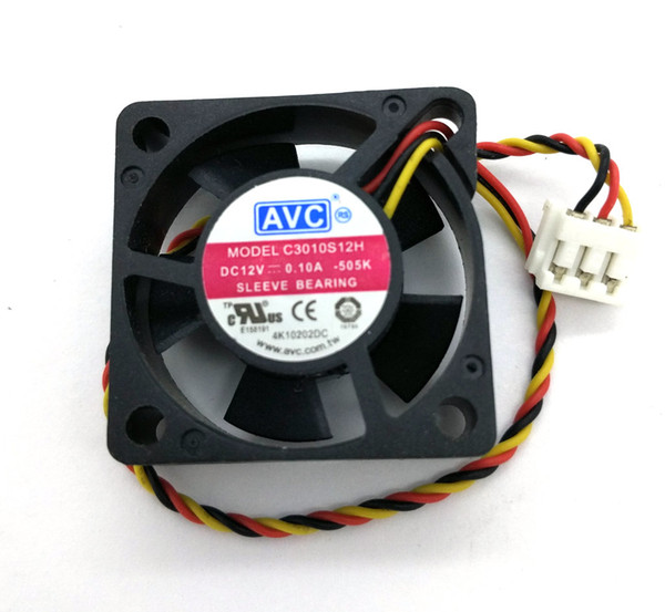 New Original AVC 30*30*10MM 3CM C3010S12H 12V 0.1a C3010S12L 0.07A Hard disk cooling fan