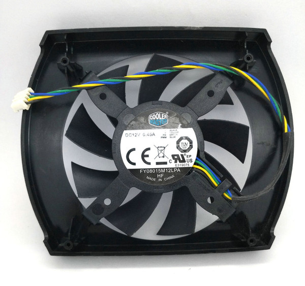 New Original CoolerMaster FY08015M12LPA FY08015M12BAA DC12V 0.45A GTX650Ti Graphics cards cooling fan