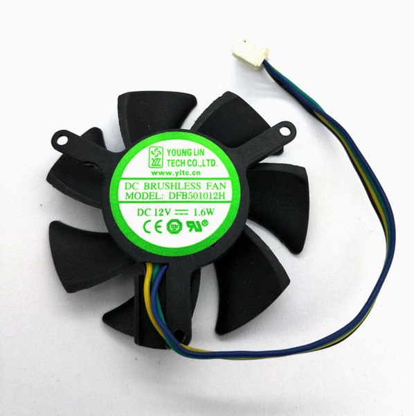 New Original YONLING DFB501012H 12V 1.6W DFB501012M 12V 0.8W graphics card cooling fan