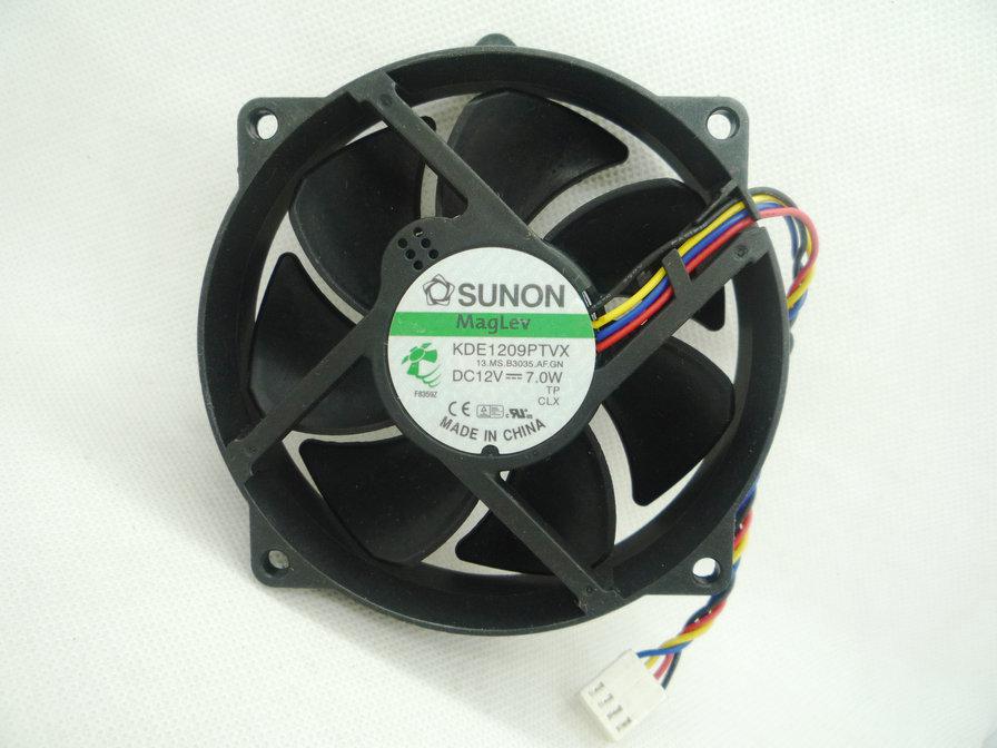 Original Sunon KDE1209PTVX 12V 7.0W 4.4W 92*92*25mm 9CM 4Wires Computer CPU Cooling fan