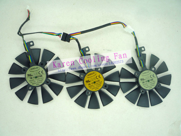 Original Graphics cards cooling fan for ASUS STRIX-RX480-O8G-GAMING STRIX-GTX1060-O6G-GAMING 1050TI GTX1070 T129215SU T129215SM