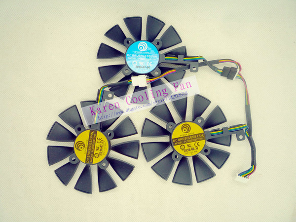 Original Graphics cards cooling fan for ASUS STRIX-RX480-O8G-GAMING STRIX-GTX1060-O6G-GAMING GTX1070 GTX1080 PLD09210S12M PLD09210S12HH