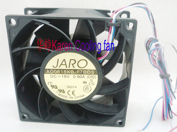 New original ADDA AD0818XB-F7BDS 80*80*38MM 18V 0.9A 4wires AD0824VB-F7BDS 24v 0.95a Cooling fan