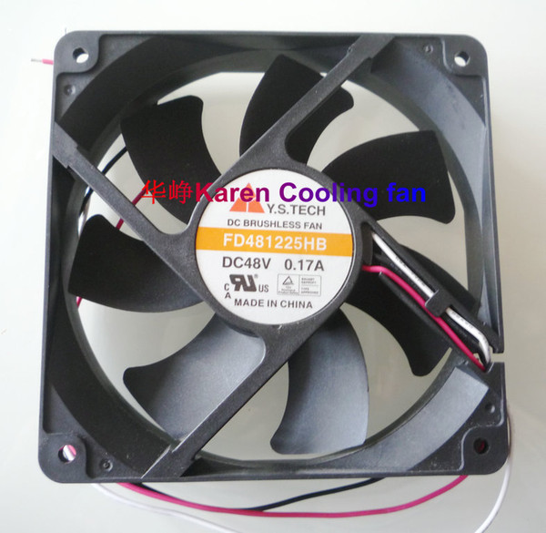 New Original Y.S.TECH 12cm FD481225HB 12025 48v 0.17a 3wire Cooling fan MGT8012YR-W20