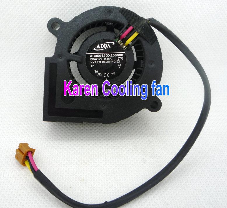 New original ADDA 5cm AB05012DX200600 5020 12v 0.15a Blower projector Cooling fan