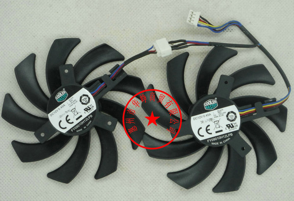 Free Shipping Original Cooler Master FY09010H12LPB 12V 0.45A Diameter 85MM pitch 40MM Graphics card cooling fan