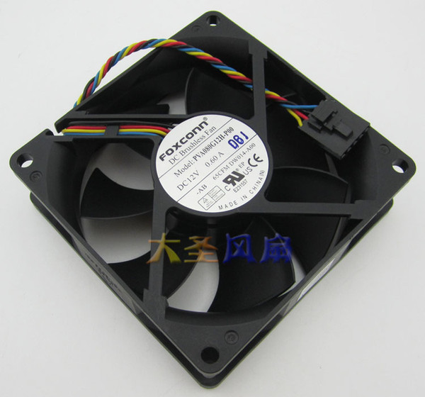 Original FOXCONN PVA080G12H-P00 12V 0.60A 8CM 8025 4 -wire for Dell computer fan