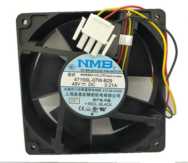 NMB 12038 12V 2.5A 4715KL-04W-B86 3612KL-04W-B66 Cooling Fan 4715SL-07W-B29