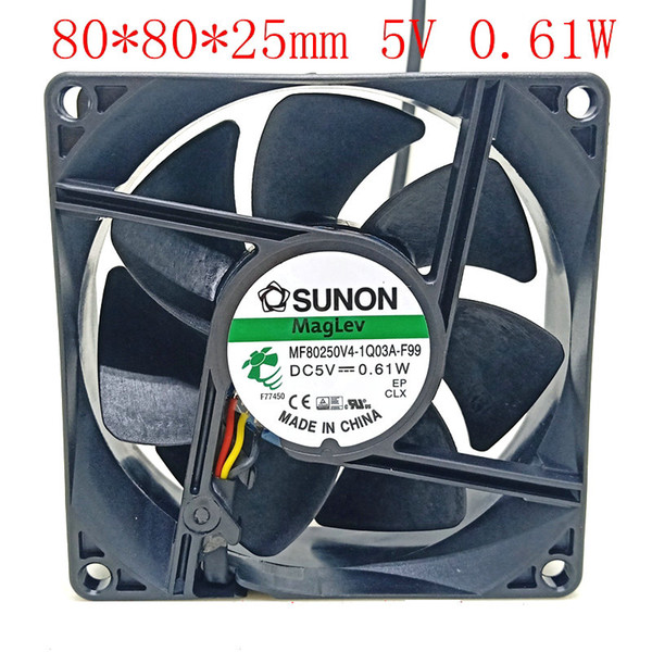 SUNON 8025 5v 0.61w MF80250V4-1Q03A-F99 3wire Cooling fan 80*80*25MM