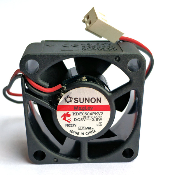 Original SUNON KDE0504PKV2 MS.A.GN 4020 5V 0.6W 4cm 2 wires computer cooling fan