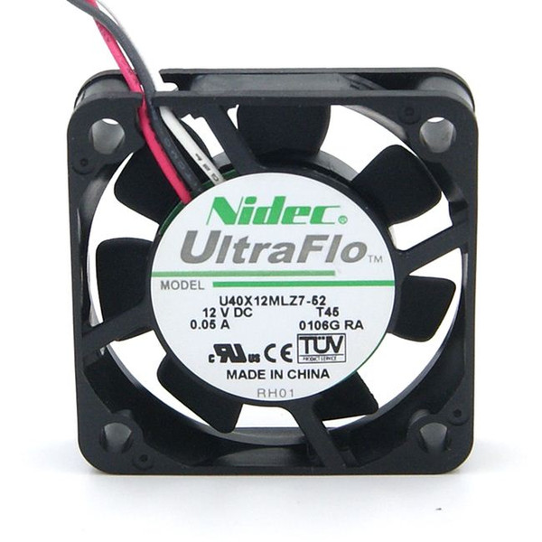 New Original Nidec U40X12MLZ7-52 40*40*10MM 12V 0.05A 3 Wires cooling fan