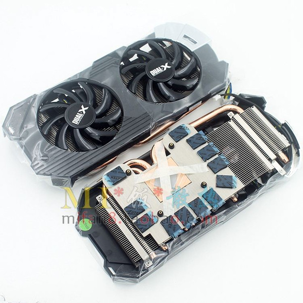 New Original for Sapphire HD7950 Platinum Edition HD7970 3 tube video card cooling fan with heat sink hole 54*54mm