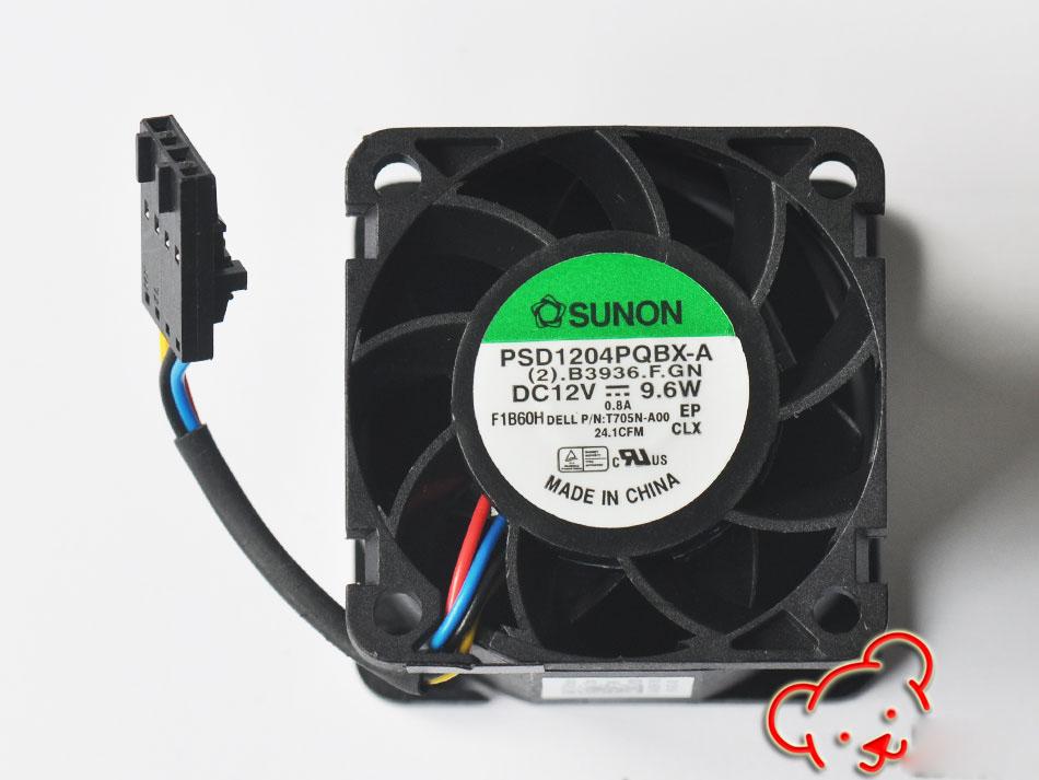 New Original For Dell R210 server fans 0T705N 0N229R Sunon 40*40*28MM PSD1204PQBX-A