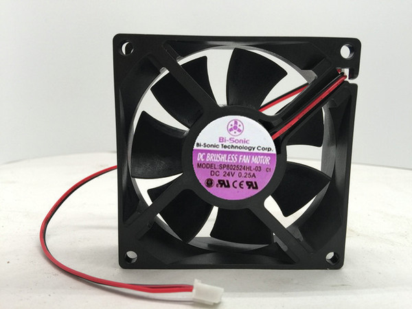 Original Bry BI-SONIC SP802524HL-03 DC24V 0.25A 8CM 8025 2Lines Inverter cooling fan