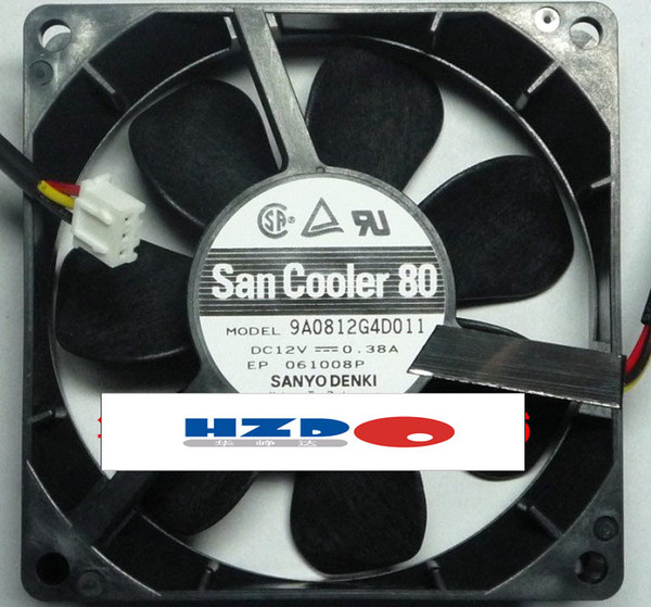 SANYO 8025 12V 0.38A 9A0812G4D011 9A0812EG403 9A0812H409 9G0848G102 48v Cooling fan cpu cooler heatsink