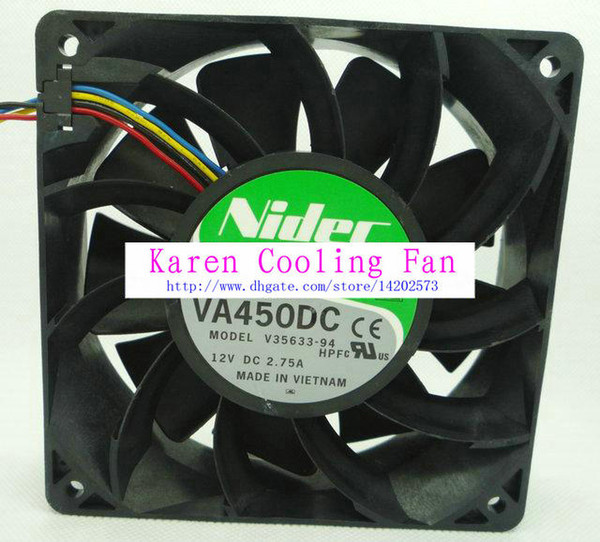 Original Nidec VA450DC V35633-94 12V 2.75A 12CM 1238 dual ball bearing cooling fan