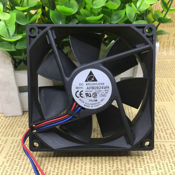 Original DELTA 92*92*25MM 9cm 24V 0.4A AFB0924VH Inverter cooling fan