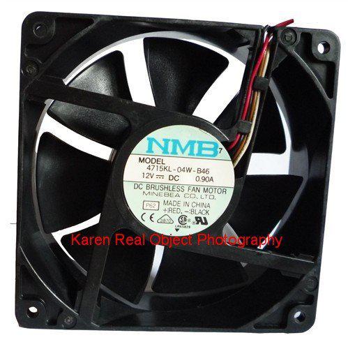 Original NMB 120*120*38MM 12V 0.9A 4715KL-04W-B46 4wires Computer cooling Fan