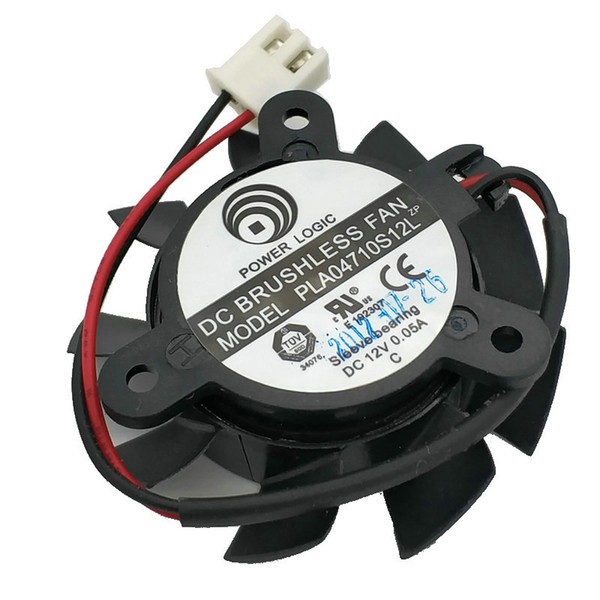 New Original Power Logic PLA04710S12L 12V 0.05A pitch 25MM diameter 37MM Graphics card cooling fan