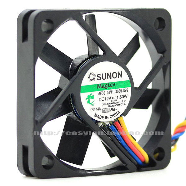 Original Sunon MF50101V1-Q030-S99 5010 12V 1.50W 5cm four-wire PWM cooling fan