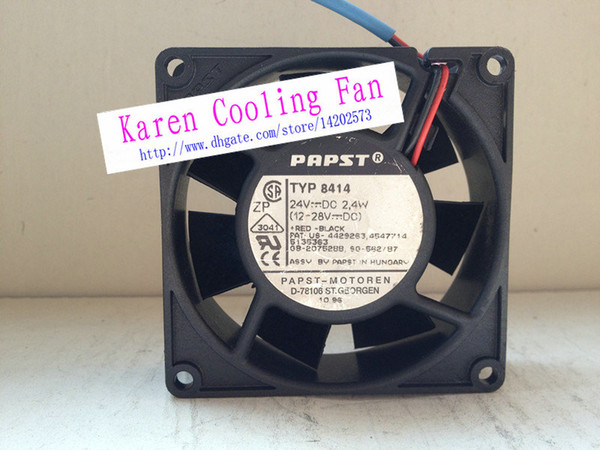 Original PAPST TYP 8414 80*80*25MM 8CM DC24V 2.4W Inverter cooling fan