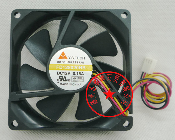 New Original FD128020HB DC12V 0.15A 80*80*20MM FD128020EB FD128020MB FD128020LB cooling fan