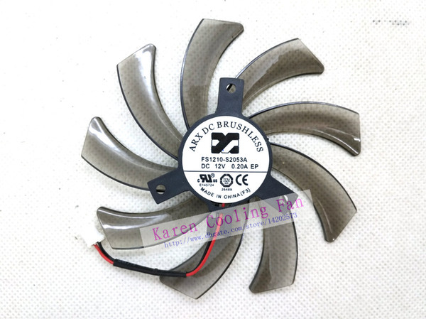 Free Shipping Original for Gigabyte graphics card fan FS1210-S2053A 12V 0.20A pitch 40mm diameter 95mm