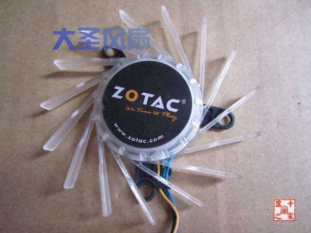 Original ZOTAC 8800GT 9800GT 9600GT MGT7012XF-W20 12V 0.36Agraphics card fan colored light emitting Edition