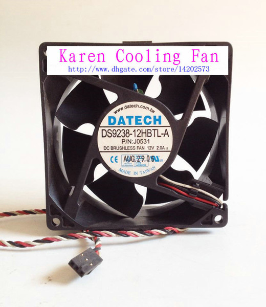 Original 9CM 92*92*38MM DS9238-12HBTL-A DC12V 2.0A for DELL desktop computer cooling fan