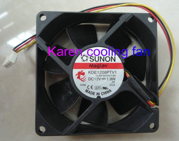 New Original Sunon KDE1208PTV1 12V 1.9W 80*80*25MM 3 wires Cooling Fan