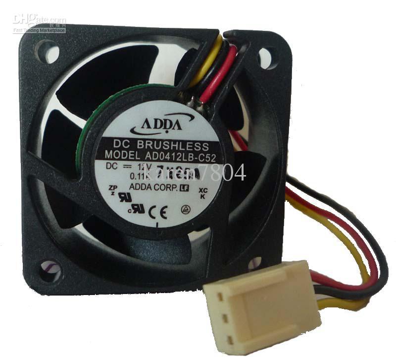 ADDA 4020 DC 12V 0.11A AD0412LB-C52 Cooling fan Wholesale and retail cpu cooler heatsink