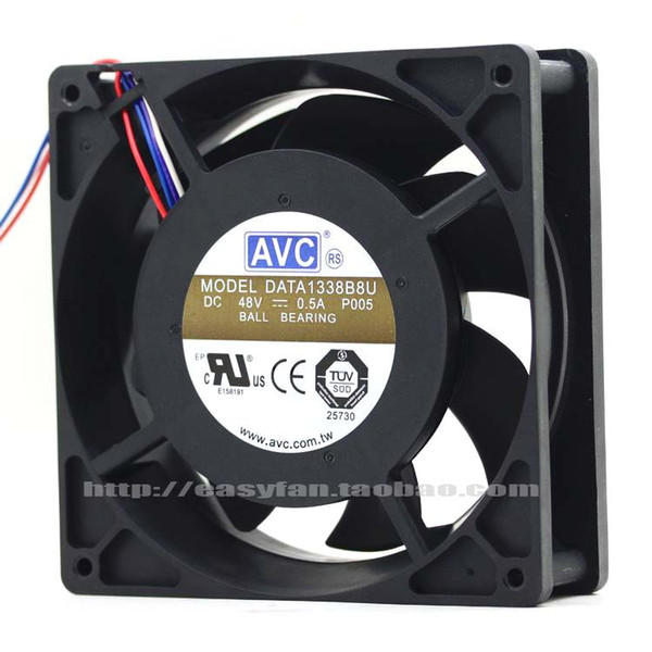 New Original DATA1338B8U 48V 0.5A 13CM AVC 130*130*38MM double ball cooling fan