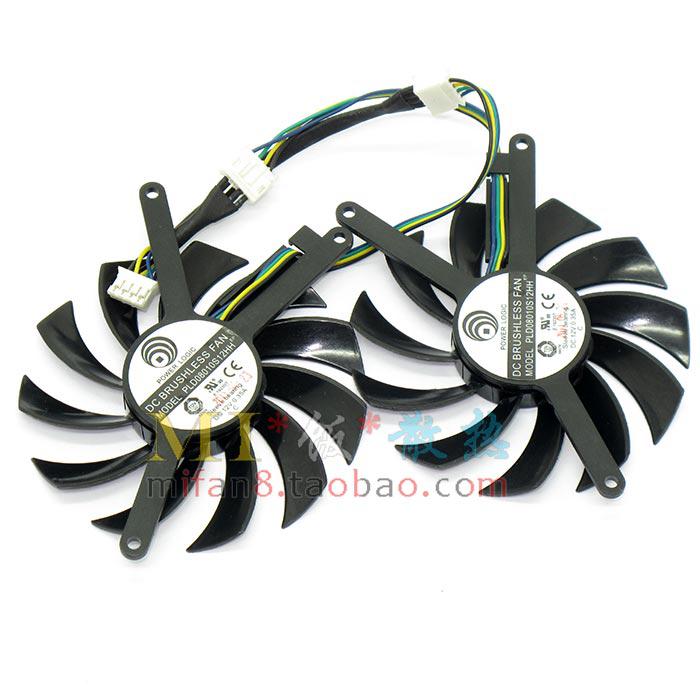 New Original POWER LOGIC PLD08010S12HH 0.35A for Gigabyte MSI 8010 isosceles graphics card fan