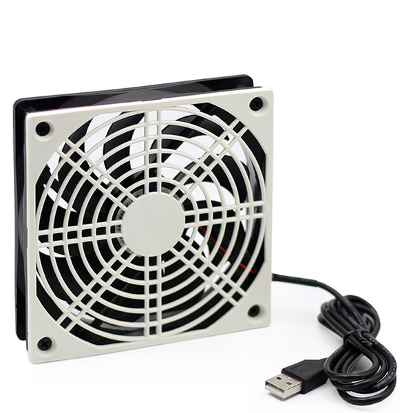 USB 12cm DC 5V high speed silent plastic mesh cooling fan, suitable for laptop/TV box/ receiver /Xbox/PS4 / projector/router