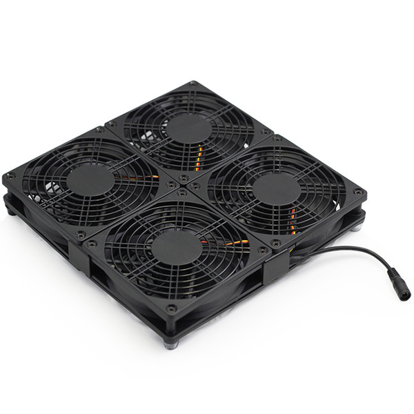 12cm 12025 high speed silent laptop cooling fan with 110v-220v power adapter, suitable for laptop/router/TV set-top box/ PS4