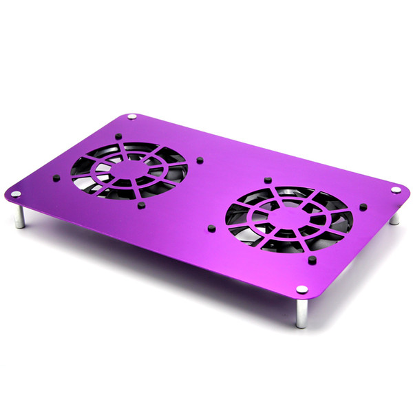 Space aluminum plate with 120mm USB DC 5V silent cooling fan suitable for laptop/router /Xbox One/ TV set-top box