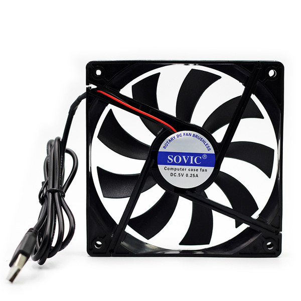 USB 12cm 12018 ultra-thin silent cooling fan, suitable for laptop/TV box/ receiver /Xbox/PS4 / projector/router