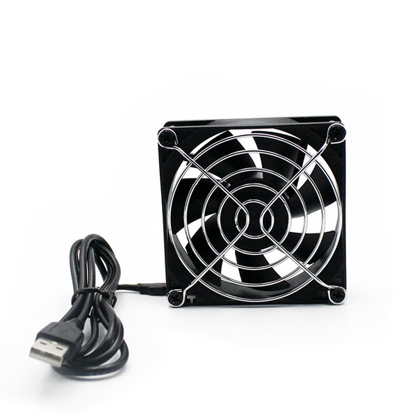 80mm 8025 USB 5V mute cooling fan is suitable for receiving DVR Playstation and Xbox PC cabinet cooling