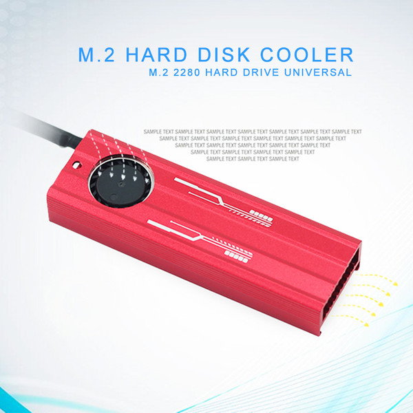 M.2 2280 SSD Solid State Radiator PCIE NVME Cooling Vest, Turbo Silent Fan, Professional Cooling Duct