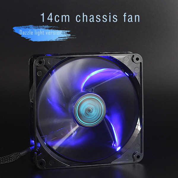 140mm 14cm LED mute version hydraulic bearing high air volume silent cooling fan for computer case, CPU cooler and radiator