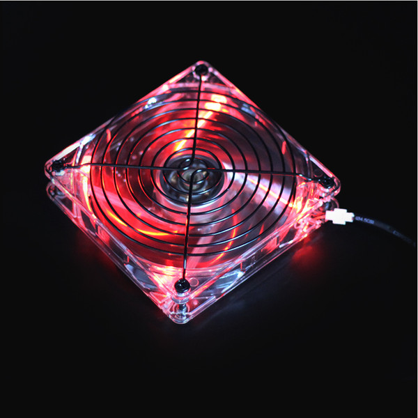 PC cooler USB high speed silent LED super colorful cooling fan, 12cm DC 5V router, motor set-top box, broadband cat heatsink