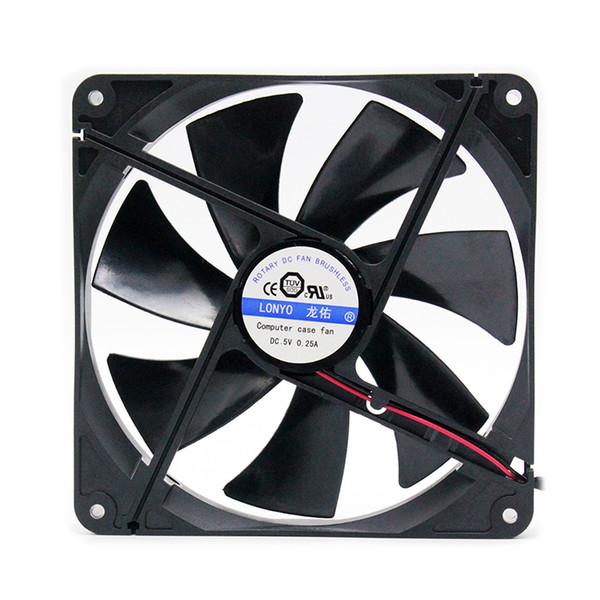 New 120mm 12cm 5 inches 5V USB Power Cooling Fan for TV Box Router Cooler 140mm*140mm*25mm