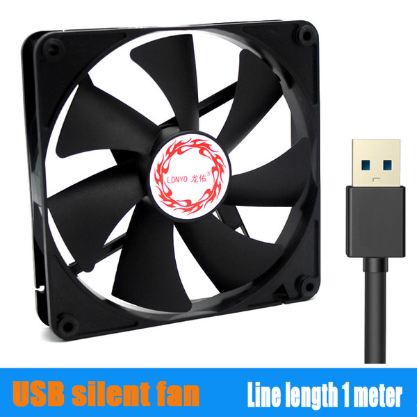 USB DC 5V 8CM 12CM 14CM Cooling Fan Routing Cooler computer PC case 80mm 120mm 140mm Fan TV Box Radiator