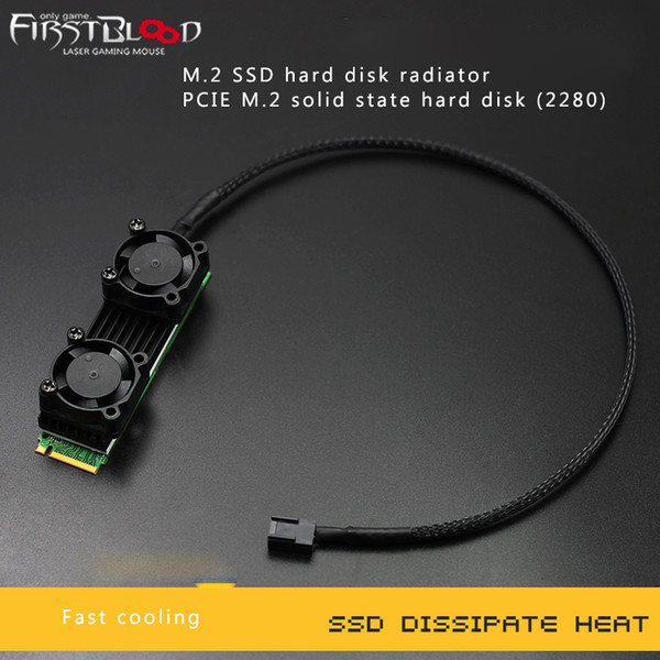 New 2018 PCIE Solid State Heat sink Radiator SM951 960 961 2280 Radiator M.2 SSD Cooling Cooler fan Hard Disk Heatsink